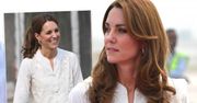 Księżna Kate cała w bieli zwiedza Pakistan. Uwagę zwracają jej stopy