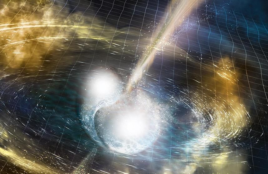 Supermagnetyczny magnetar. Powstał w wyniku zderzenia dwóch gwiazd neutronowych