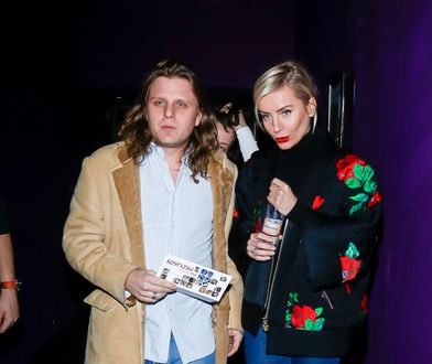 Agnieszka Woźniak-Starak z mężem na premierze filmu