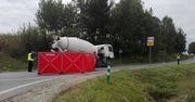 Waksmund. 85-latek zginął pod kołami betoniarki. Jechał rowerem
