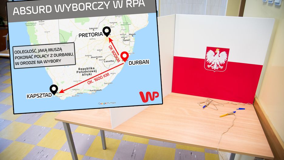 Wybory parlamentarne będą problemem dla Polaków mieszkających w Durbanie (RPA).