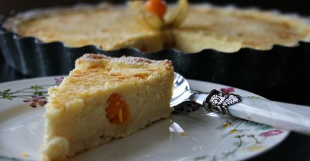 Kremowa rozkosz. Krucha tarta mascarpone z physalis