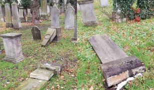 Nastolatki zniszczyły nagrobki na zabytkowym cmentarzu żydowskim w Opolu