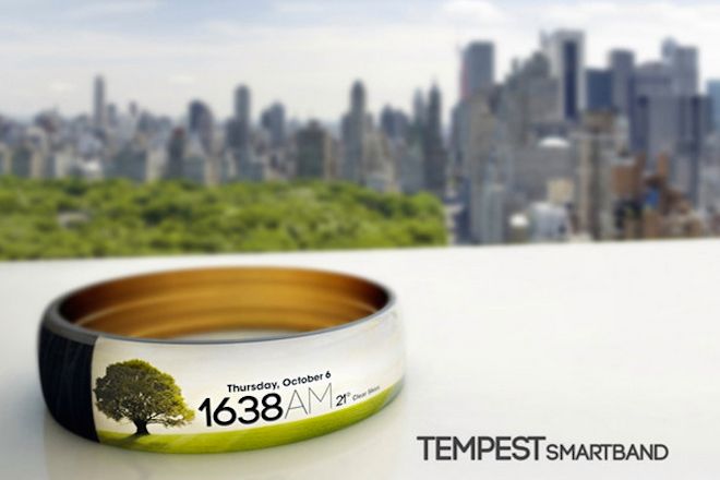 Tempest Smartband z ekranem OLED na pół bransoletki!