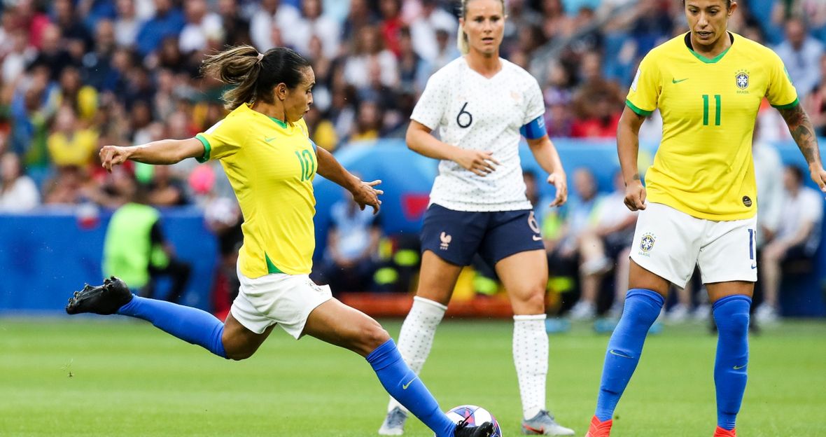 Marta Vieira da Silva szykuje się do strzału 