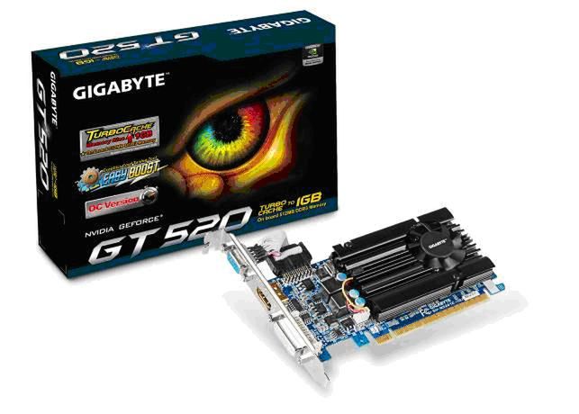Nowe karty graficzne Gigabyte oparte na NVIDIA GT 520