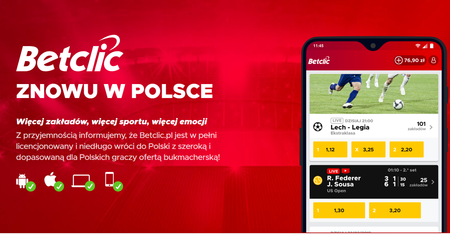 Betclic wraca do Polski. Choć w rzeczywistości nigdy z niej nie wyszedł