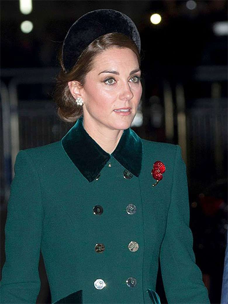 Stylizacja księżnej Kate na mszy w Westminster Abbey