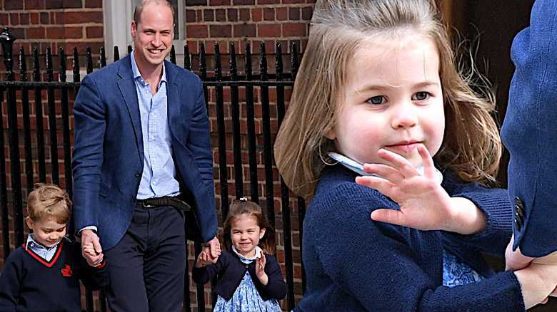 Księżniczka Charlotte, George, William