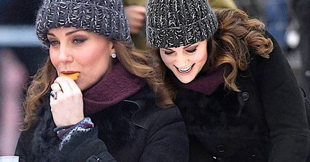 Ciężarna księżna Kate w uroczej stylizacji szaleje z kijem hokejowym w mroźnej Szwecji! Czy to nie ryzykowne w jej stanie?