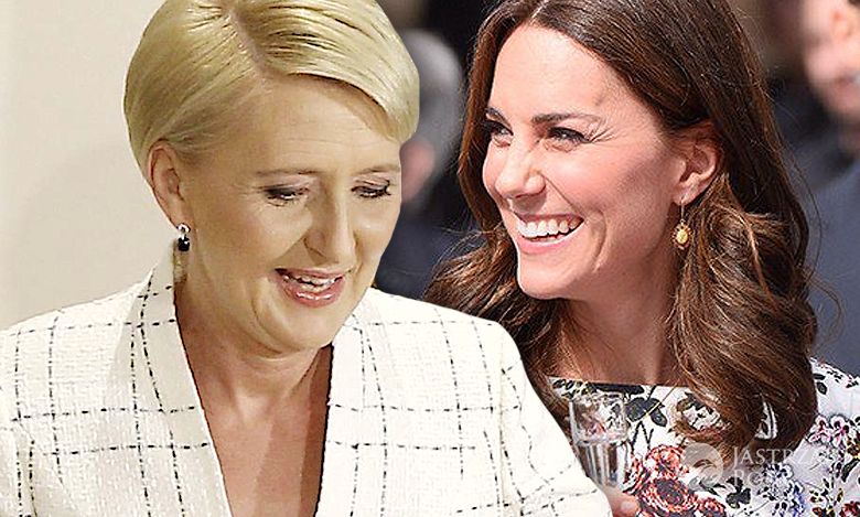 Suknia Agaty Dudy sprzedażowym hitem! Wystarczyło, że założyła ją na spotkanie z księżną Kate!