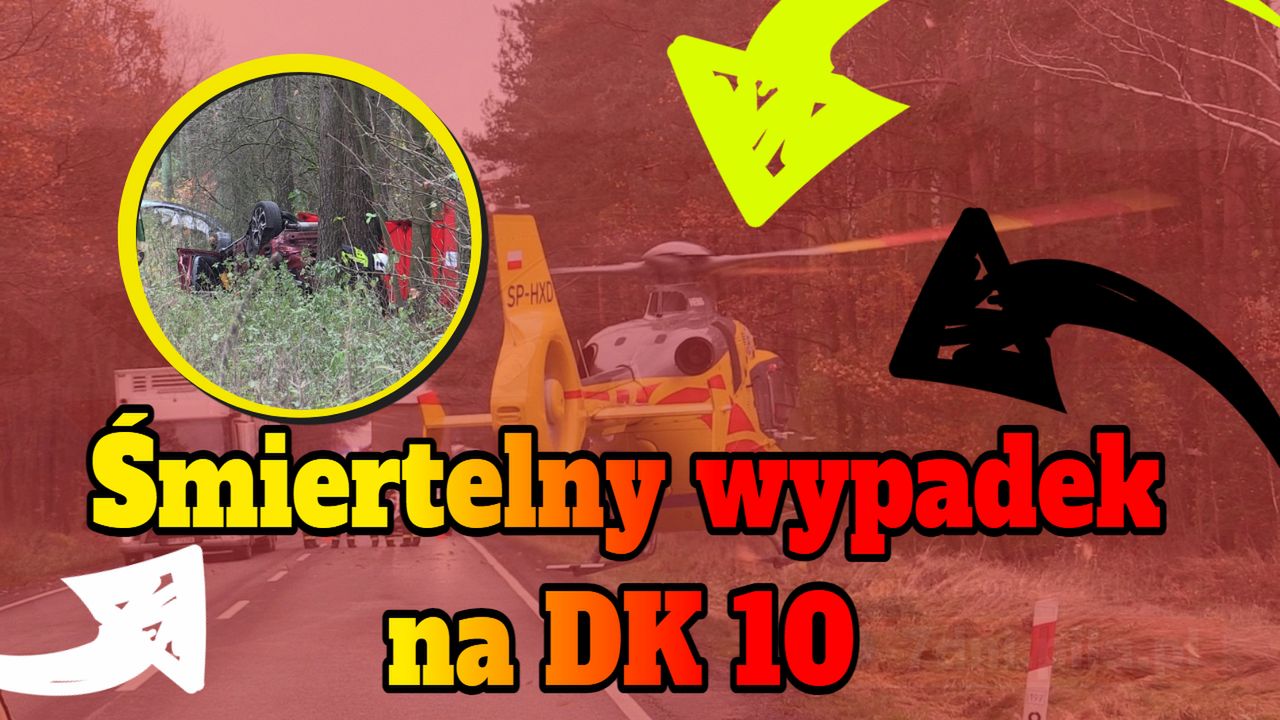 Śmiertelny wypadek na DK10