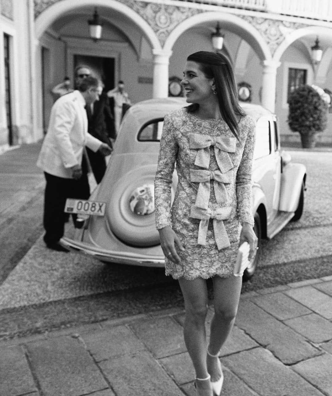 Charlotte Casiraghi w sukni ślubnej YSL, fot. Instagram