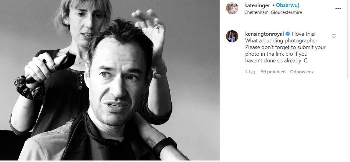 Księżna Kate komentuje wpisy na Instagramie