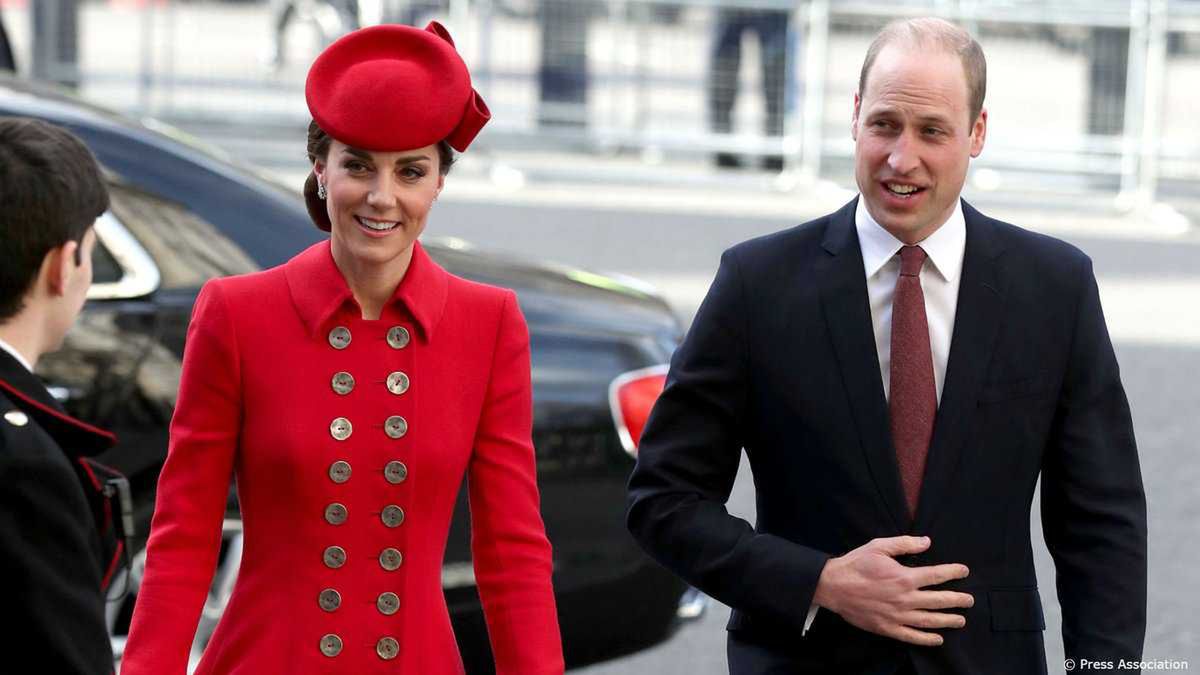 Księżna Kate i Książę William na mszy