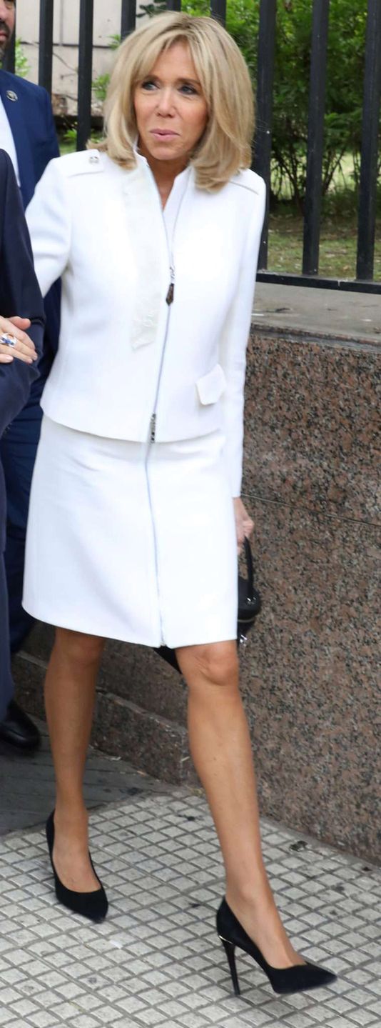 Stylizacja Brigitte Macron w Argentynie