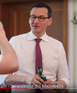 Wybory do Europarlamentu 2019. Adam Bielan z premierem przy stole. Pingpongowym