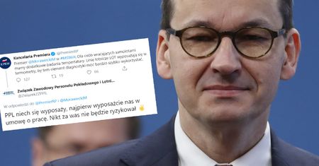 Premier naraził się lotniczym związkowcom: "wyposażcie nas w umowę o pracę"