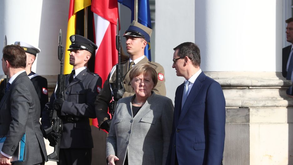 Niemieckie media zastanawiają się, czy Merkel i Morawiecki przełamią niemiecko-polski impas