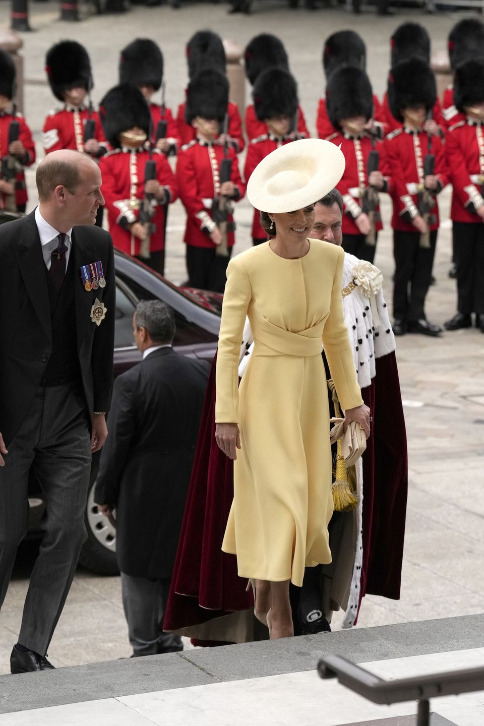 Książę William i księżna Kate na mszy dziękczynnej - jubileusz 70-lecia panowania królowej Elżbiety II