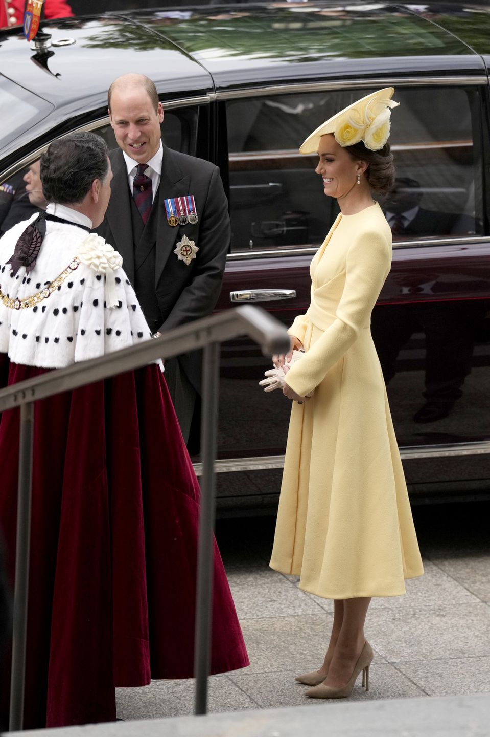 Książę William i księżna Kate na mszy dziękczynnej - jubileusz 70-lecia panowania królowej Elżbiety II