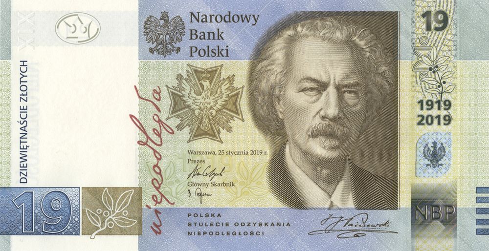 NBP: Do obiegu trafi nowy banknot o nominale 19 zł 
