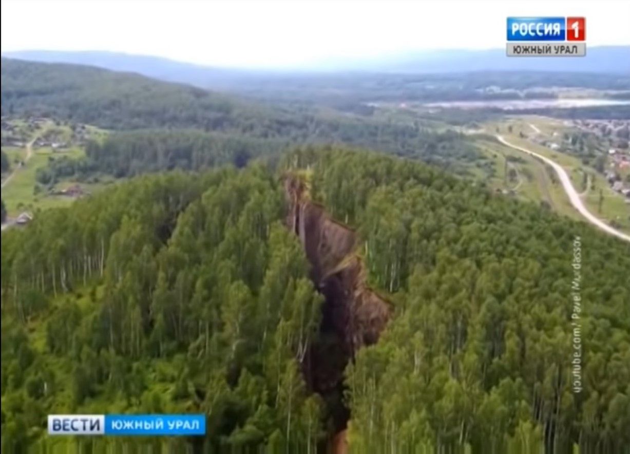 Góry na Uralu pękają. Powstałe pęknięcia widać z kosmosu