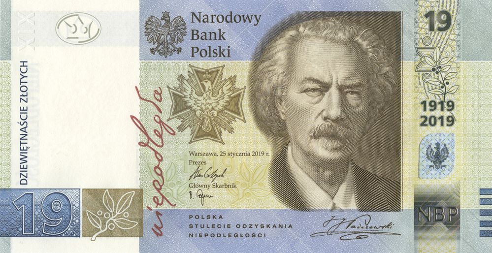 NBP: Do obiegu trafi nowy banknot o nominale 19 zł