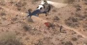 Helikopter leciał ratować kobietę. Za nieudolną akcję poszkodowana chce 5 mln zł. Jest wideo
