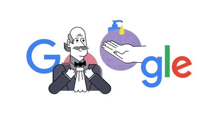 Google Doodle i Ignaz Semmelweis. Google upamiętnia lekarza, który odkrył korzyści mycia rąk