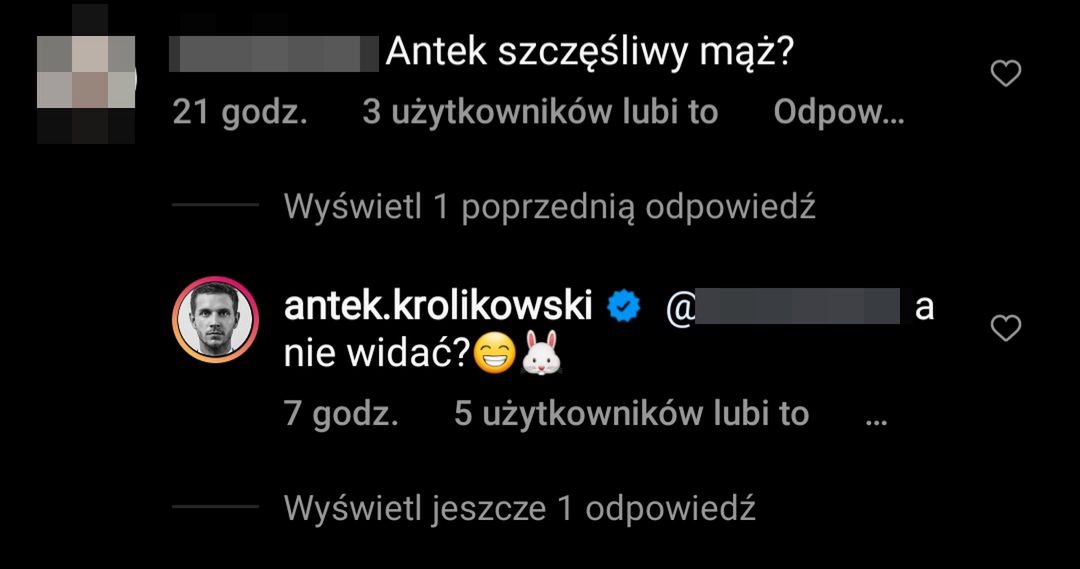 Antek Królikowski jest szczęśliwy w małżeństwie