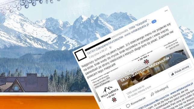 Hotel obraził klientkę, bo wystawiła mu negatywną opinię (Willa "Karpatia", Wykop)