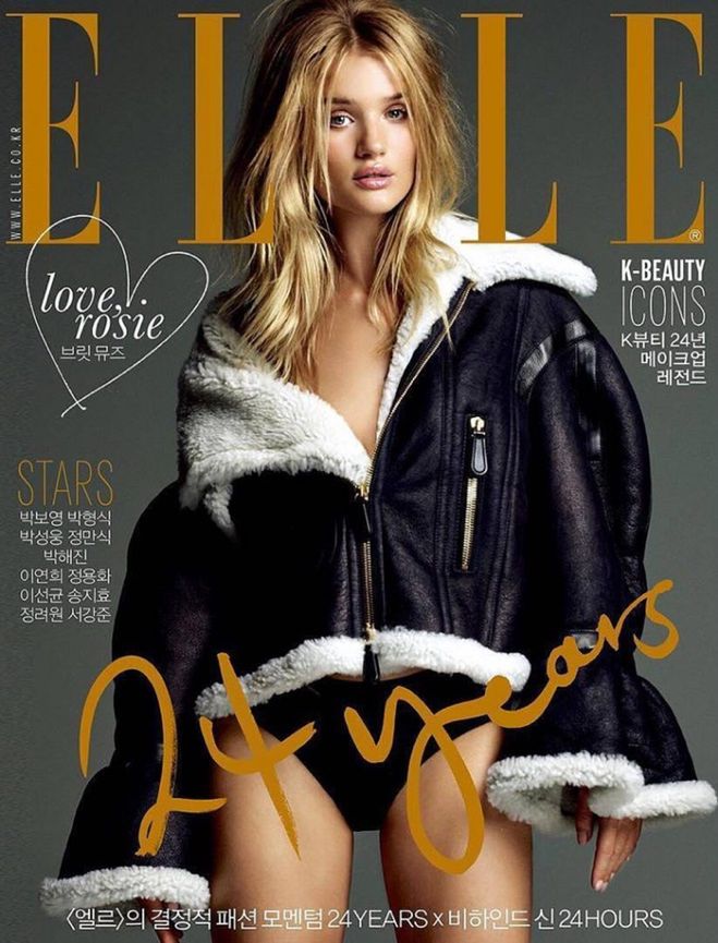 Rosie Huntington-Whiteley w „Elle Korea”