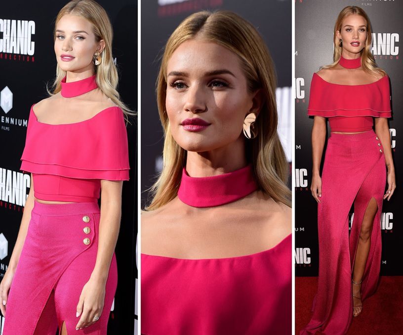 LOOK OF THE DAY: Rosie Huntington-Whiteley w stylizacji Balmain