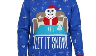 Na ubraniu Święty Mikołaj z kokainą? Kontrowersyjny sweter