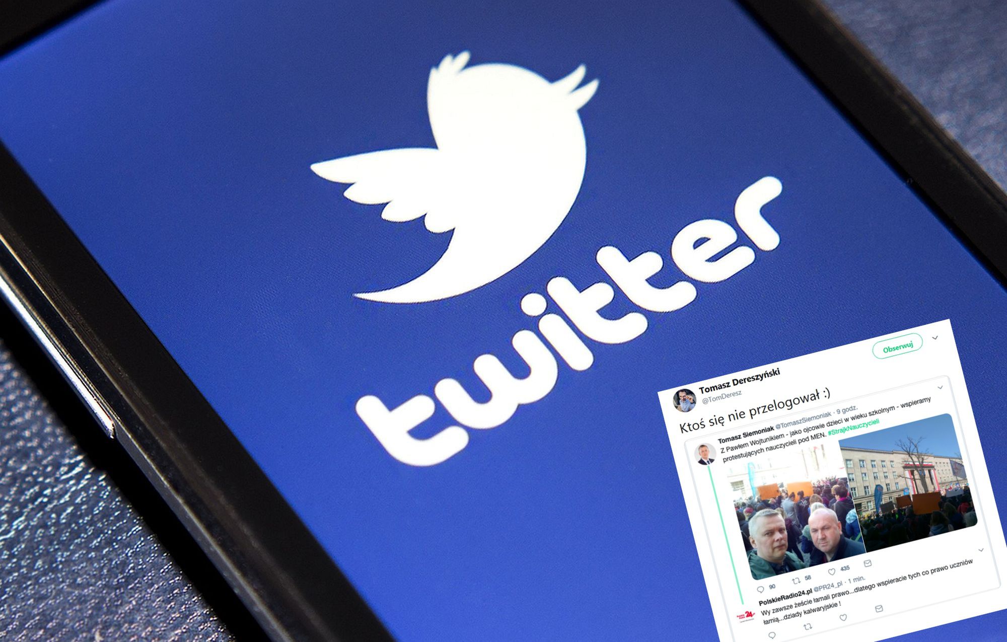 Wpadka na Twitterze