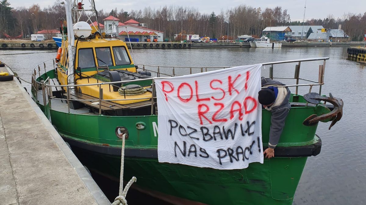 Protest armatorów - domagają się pomocy państwa po wprowadzeniu zakazu połowów dorsza od 2020 r.