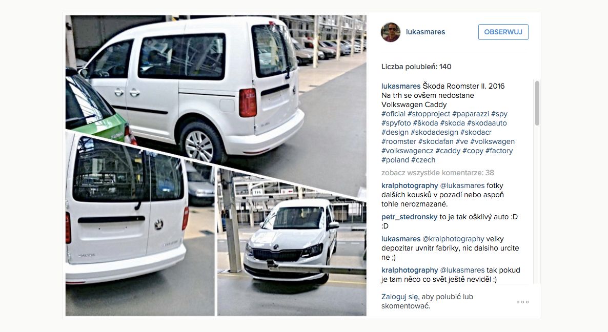 Tak miała wyglądać nowa Skoda Roomster 