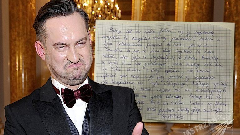 Marcin Prokop - list od antyfanki