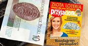 Banknoty w "Przyjaciółce". Losowo ukryte pod złotą folią