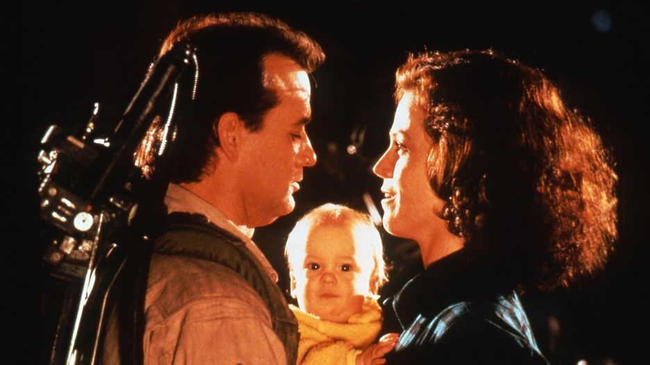 Bill Murray, Henry Deutschendorf i Sigourney Weaver w filmie "Pogromcy duchów II" (1989)