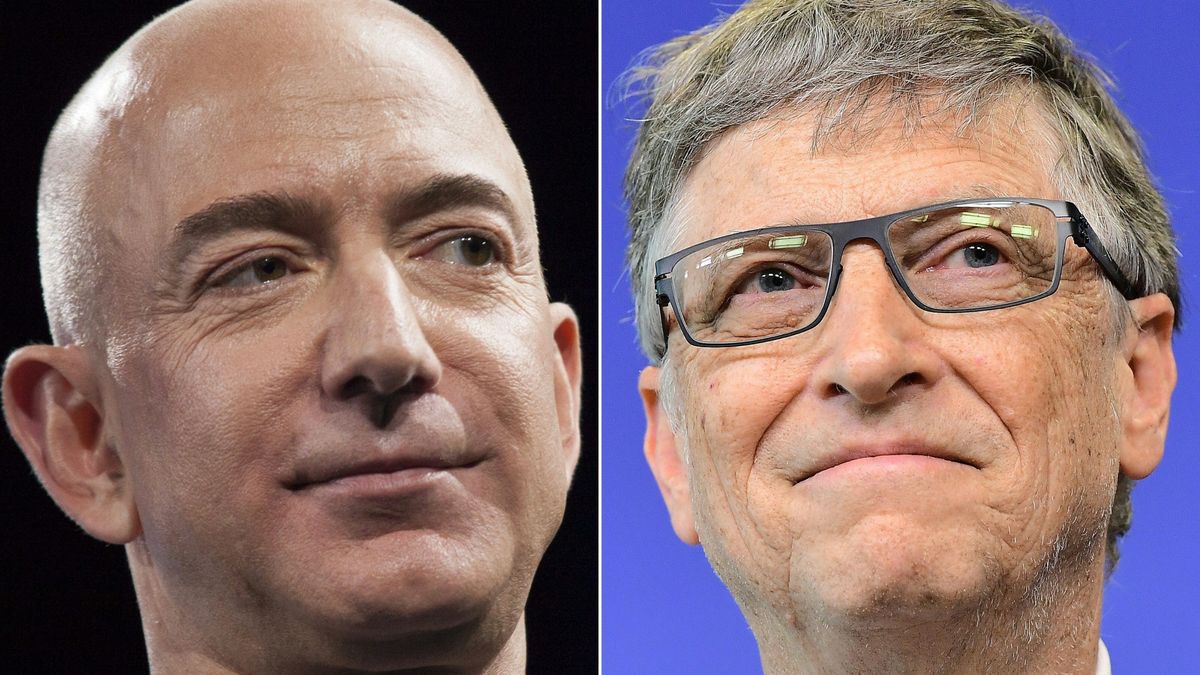 Jeff Bezos i Bill Gates są na szczycie listy najbogatszych biznesmenów świata.