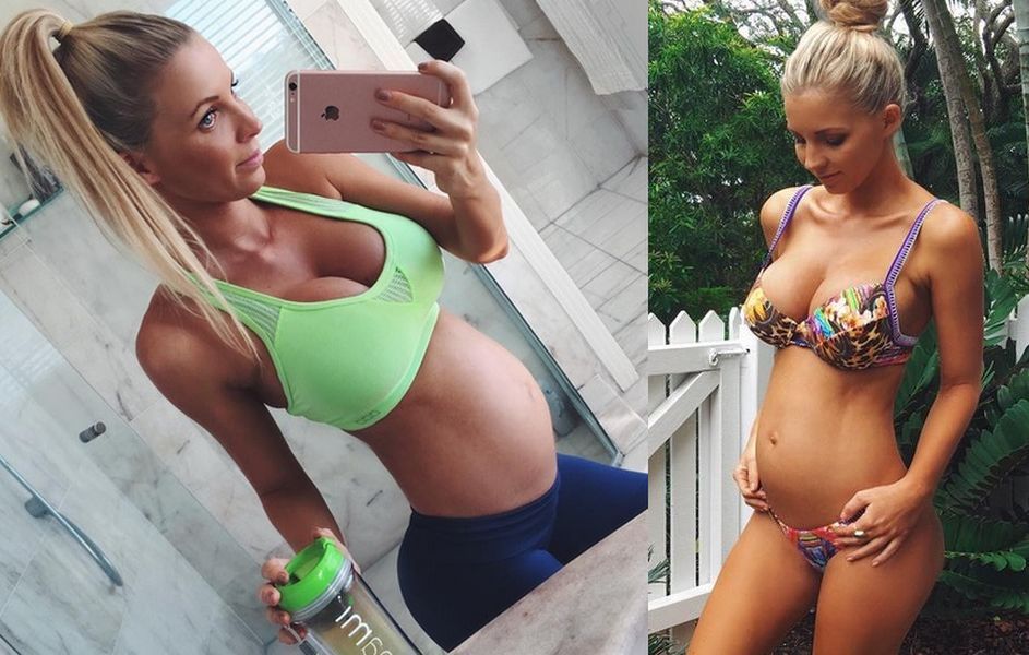 Hannah Polites zyskała popularność na Instagramie, prezentując zadbane ciało w czasie ciąży