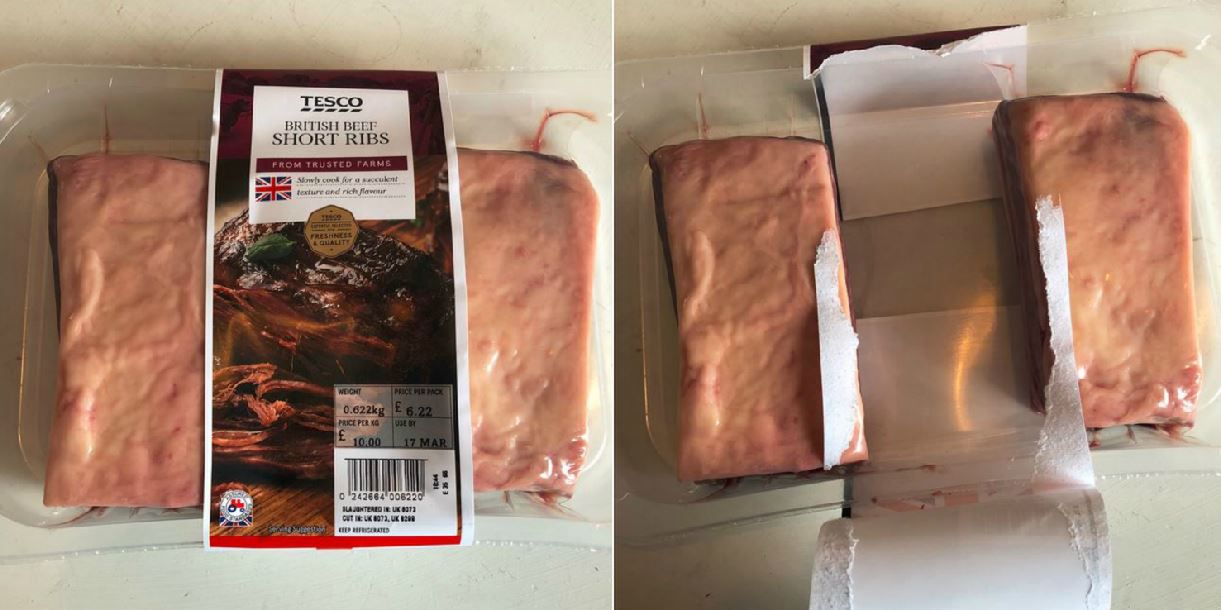 Okazuje się, że to niejedyny przypadek nietypowego etykietowania opakowań w Tesco