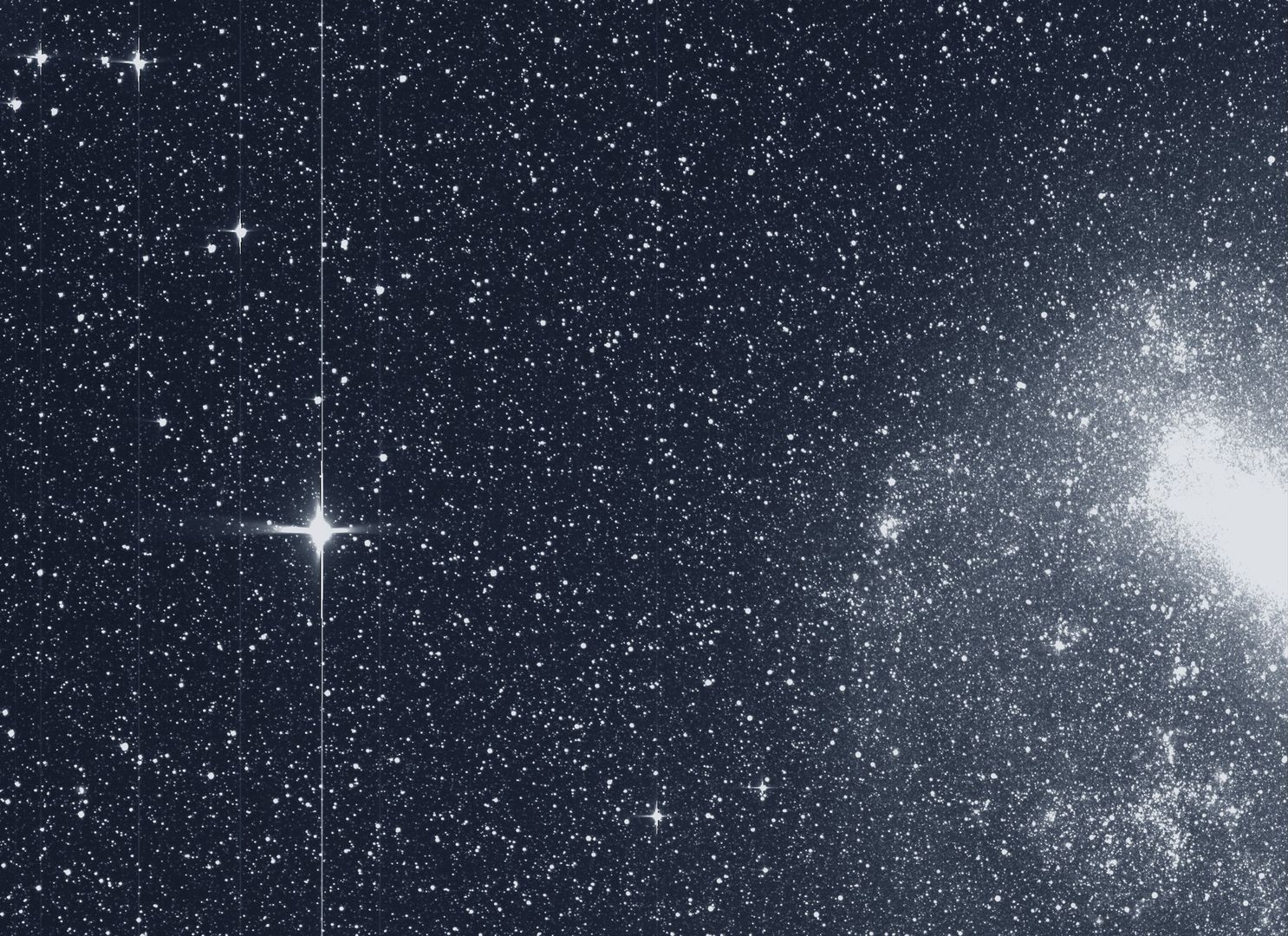 Obraz z teleskopu kosmicznego TESS