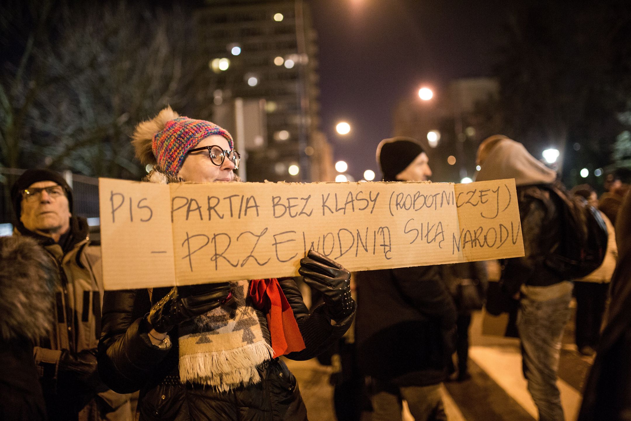 Protesty w Warszawie. 
