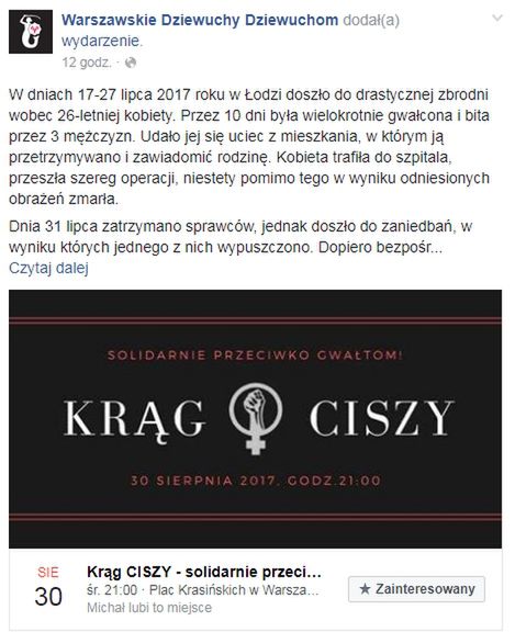 "Czarny protest" w Warszawie i Łodzi 