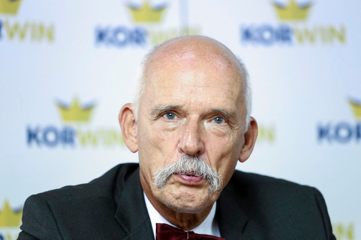 Korwin-Mikke cytuje wulgarny wpis o rolnikach. "Osobiście napluję im w gęby"