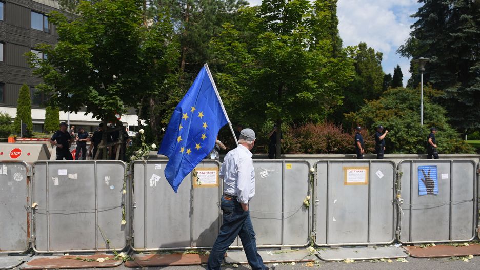 Barierki wokół Sejmu.