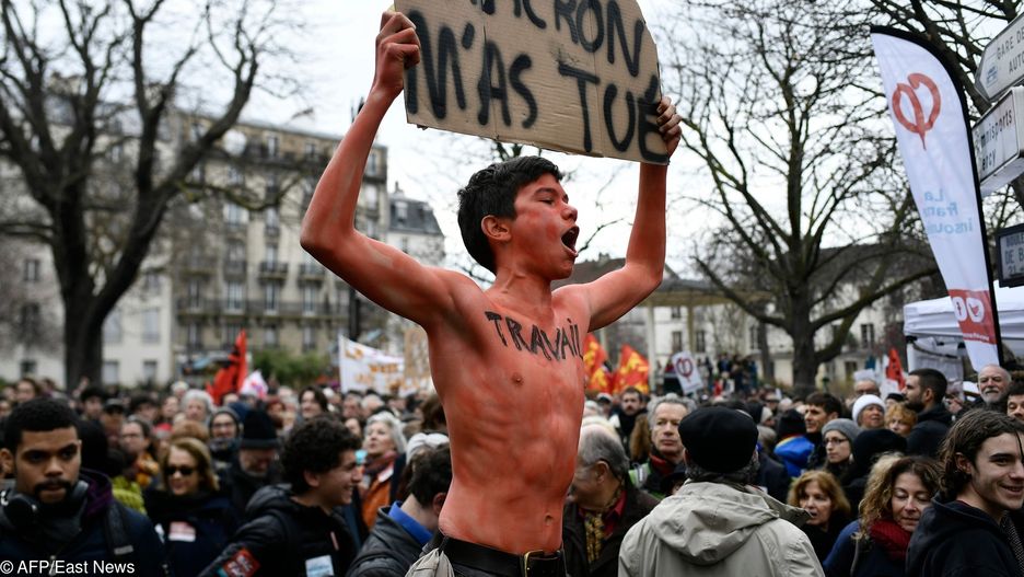 Poprzednie duże demonstracje przeciwko Macronowi miały miejsce w październiku ub. roku